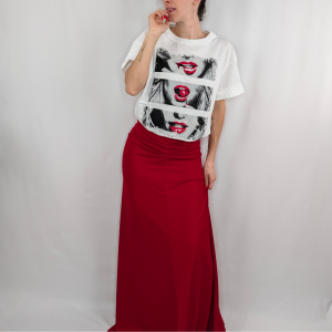 Maxi falda Passion Red