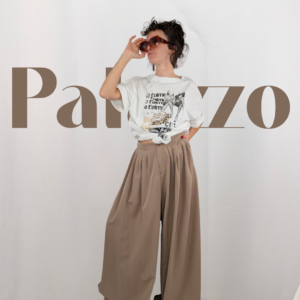 Pantalón Palazzo beige