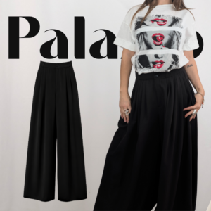 Pantalon palazzo negro