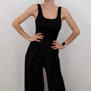 Pantalón pinzas negro