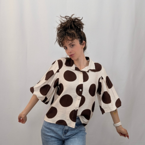 Camisa Mocha Dot