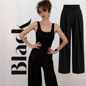 Pantalón pinzas negro